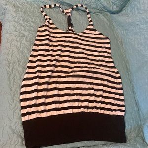 Stripped white and black dress